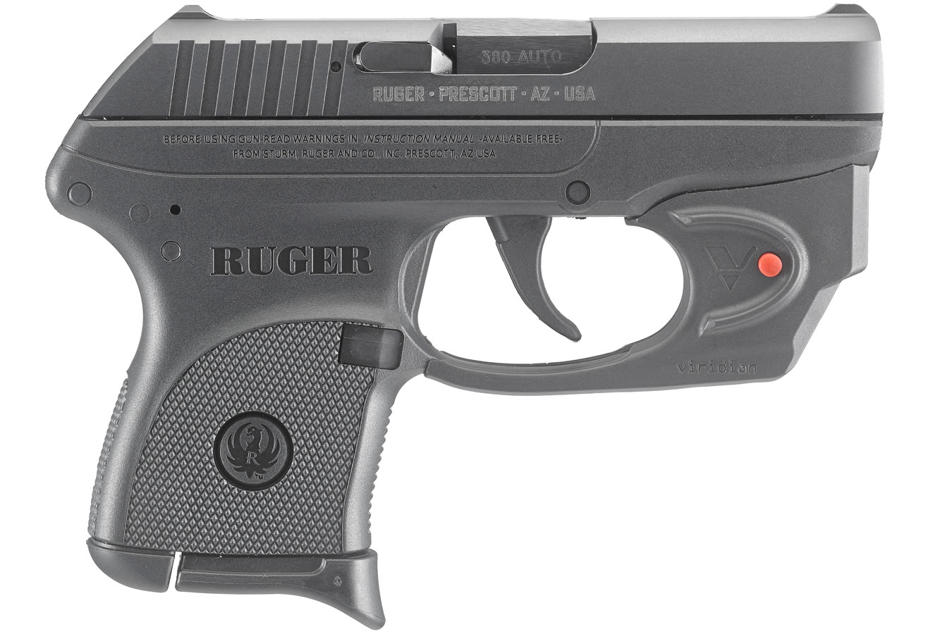 Ruger LCP 380 Auto with Viridian E-Series Red Laser