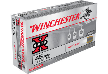 45 AUTO 185 GR  WINCLEAN SUPER-X