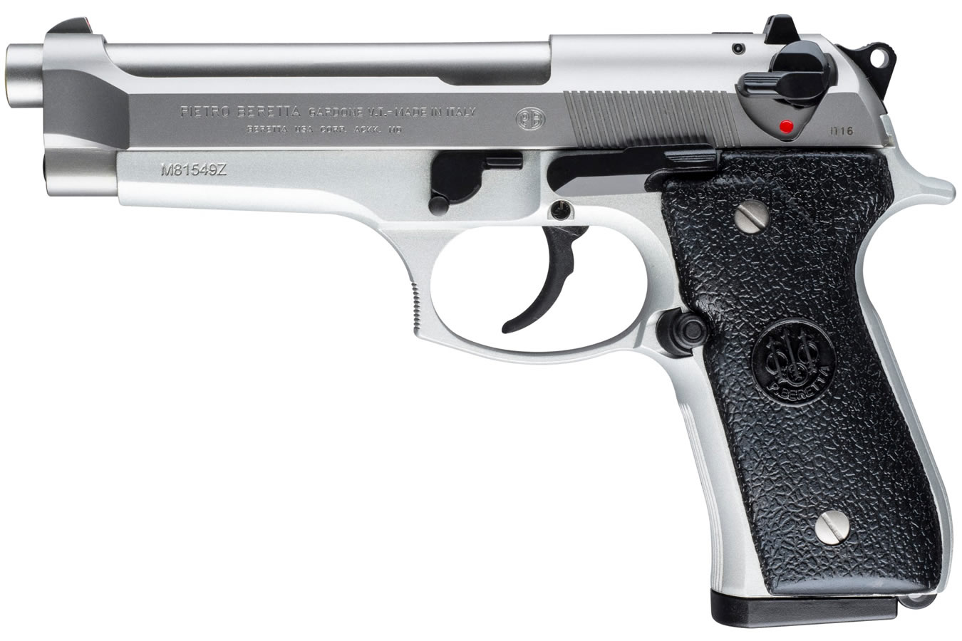 Beretta 92FS Inox DA/SA 9mm Semi-Automatic Pistol (Made in Italy)