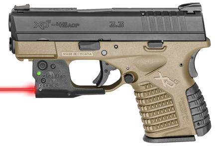 XDS 3.3 45 FDE W/ VIRIDIAN RED LASER