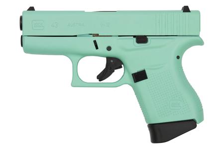 43 9MM EGGSHELL BLUE SINGLE STACK PISTOL