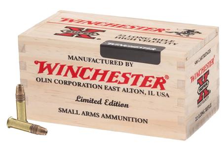 22 LR 36 GR COPPER HP WOODEN BOX