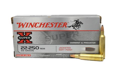 22-250 REM 55 GR JSP SUPER-X