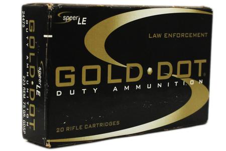 223 REM 75 GR GOLD DOT SOFT POINT