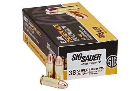 38 SUPER + P 125 GR ELITE BALL FMJ