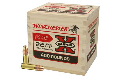 22 LR 36 GR COPPER HP WOODEN BOX 400 RDS