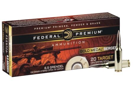 6.5 GRENDEL 130 GR BERGER HYBRID BTHP LONG RANGE