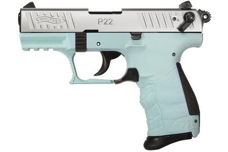 P22 QD 22LR WITH ANGEL BLUE FRAME