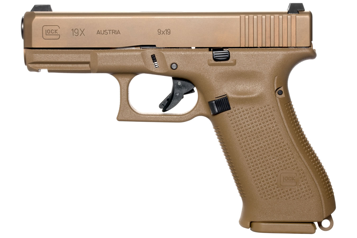 Glock 19x 9mm Full-Size FDE Pistol with 17 Round Magazine