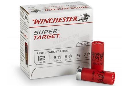 12 GA 2-3/4 IN 2-3/4 DR 1-1/8 OZ SUPER TARGET