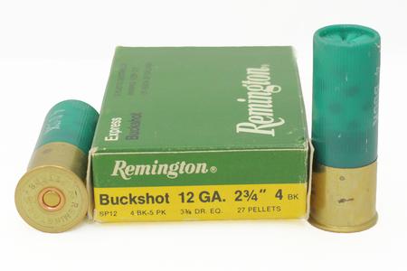 12 GA 2-3/4 IN 4 BUCKSHOT 