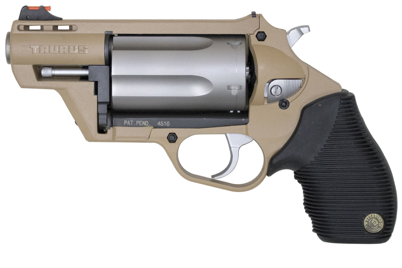 Taurus Judge Public Defender Poly 45/410 Flat Dark Earth Polymer Frame Revolver