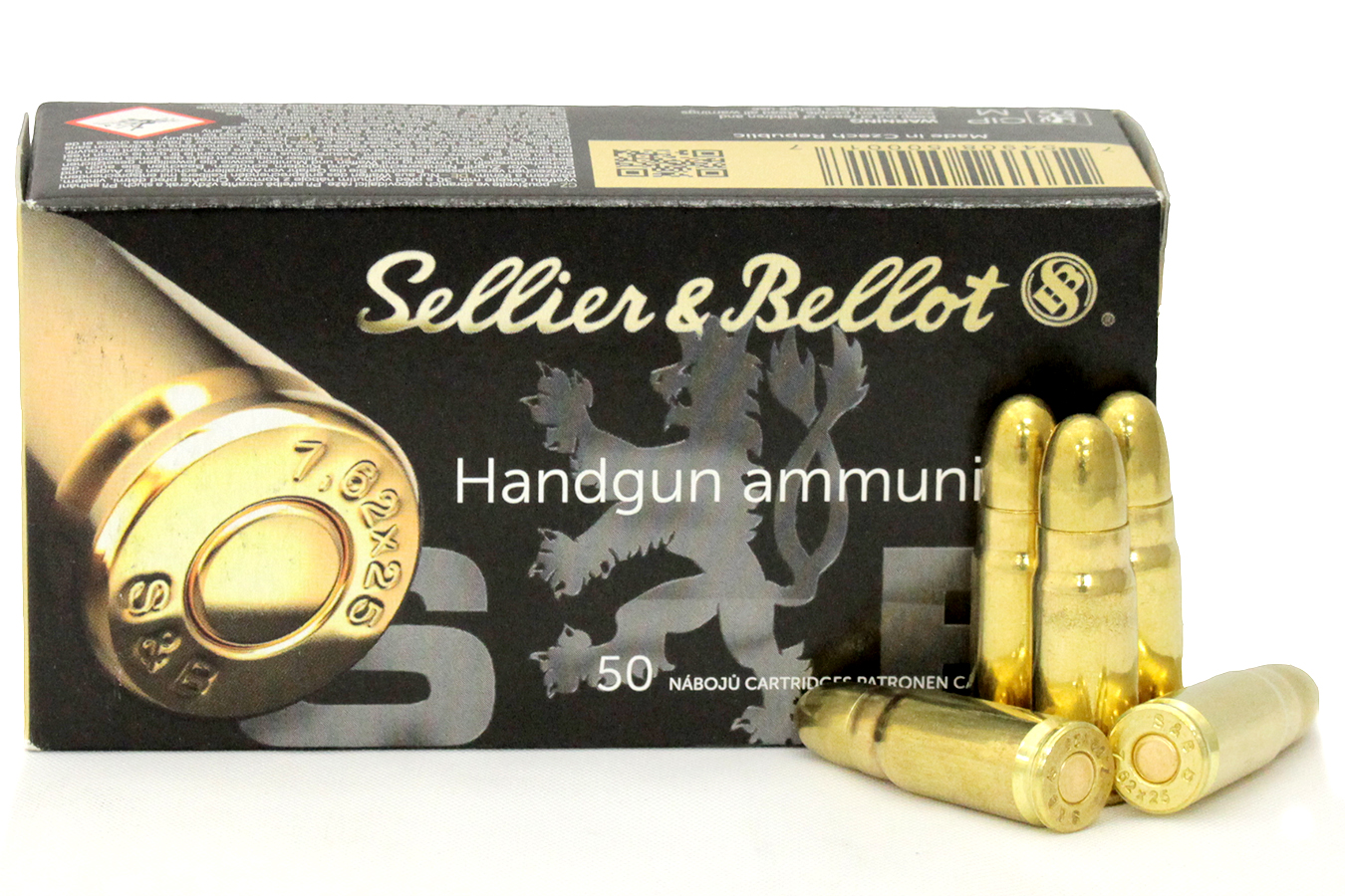 Sellier And Bellot 7.62 x 25mm 85 gr Tokarev FMJ 50/Box