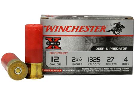 12 GA 2-3/4 IN 27 PELLET #4 BUCK SUPER-X