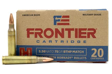 5.56 NATO 75 GR BTHP MATCH FRONTIER