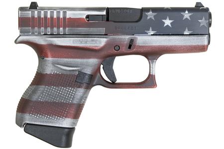 43 9MM CERAKOTE BATTLEWORN USA FLAG