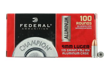 9MM 115 GR FMJ ALUMINUM CHAMPION