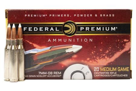 7MM-08 REM 140 GR NOSLER ACCUBOND VITAL-SHOK