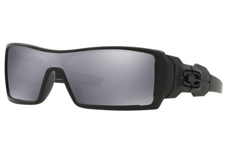 OIL RIG WITH MATTE BLACK FRAME AND BLACK IRIDIUM LENSES