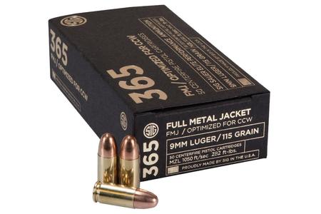 9MM 115 GR ELITE BALL 365 FMJ