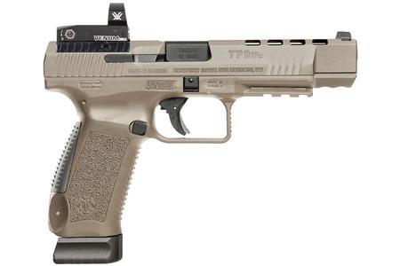 TP9SFX 9MM DESERT TAN PISTOL WITH VORTEX VENOM 6 MOA RED DOT