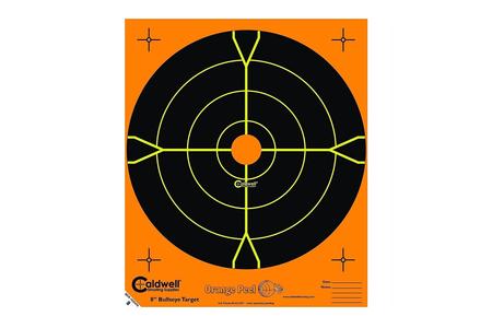 ORANGE PEEL 8 INCH BULLS EYE 25 SHEETS