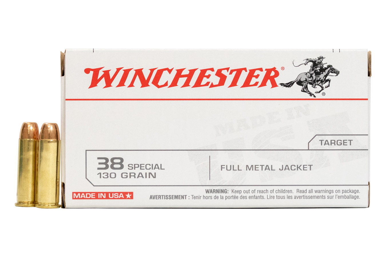 Winchester 38 Special 130 gr FMJ 50/Box