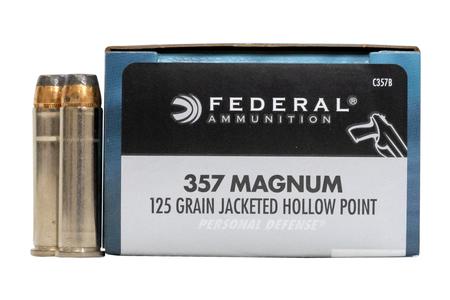 357 MAG 125 GR  JHP PERSONAL DEFENSE