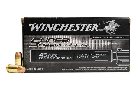 45 AUTO 230 GR FMJE SUPER SUPPRESSED