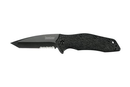 KURO - TANTO, BLACK, SERRATED