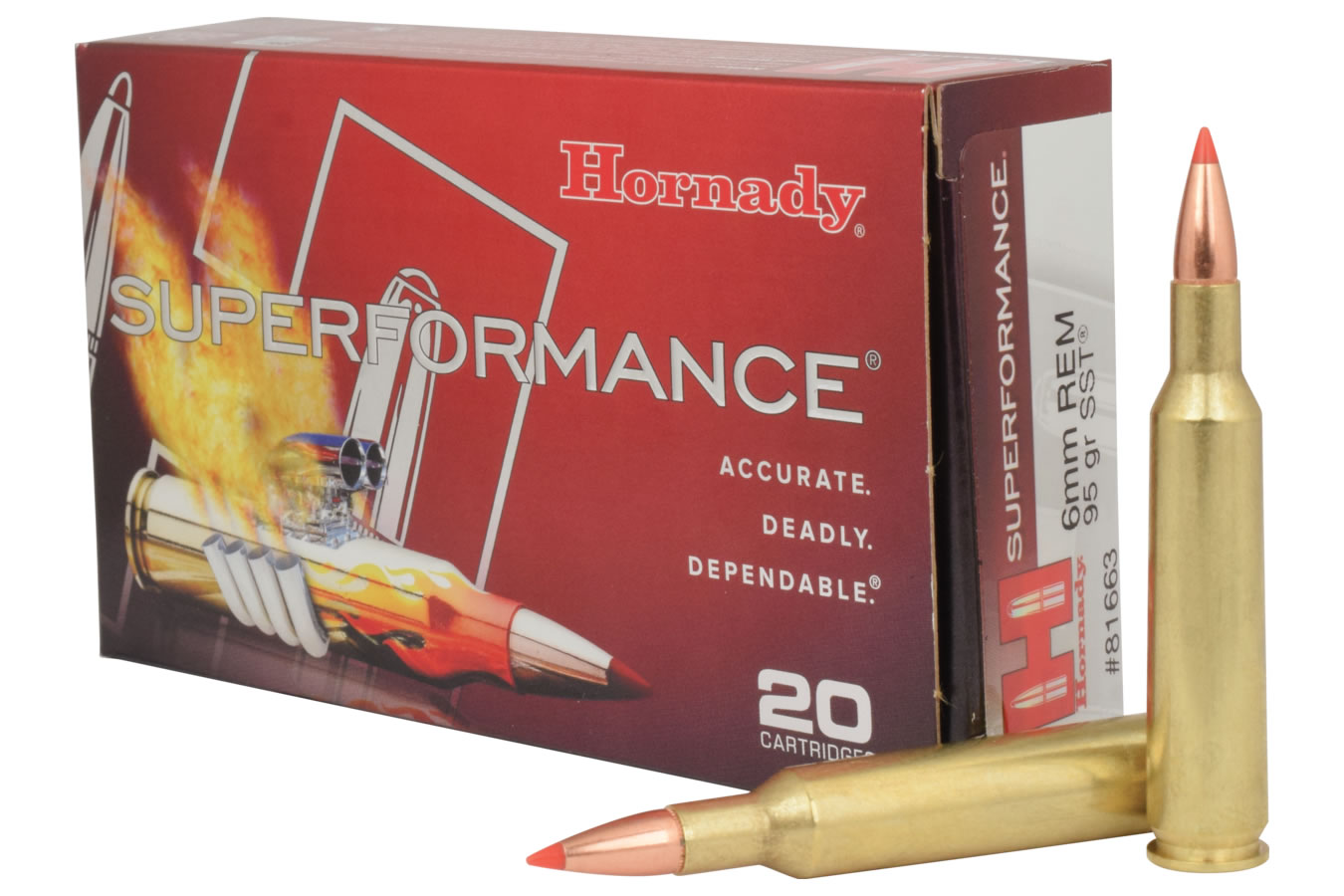 Hornady 6mm Rem 95 gr SST Superformance 20/Box