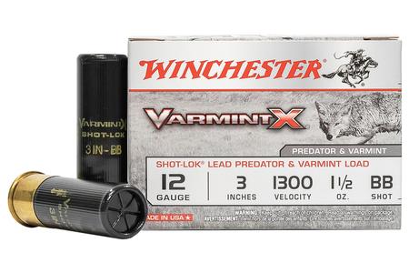 12 GA 3 IN 1-1/2 OZ BB SHOT VARMINT X SHOTSHELL