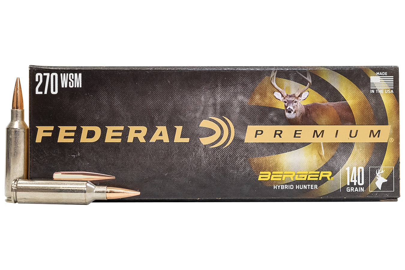 Federal 270 WSM 140 gr Berger Hybrid Hunter 20/Box