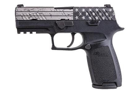 P320,9MM,3.9IN,NITRON,BLK,STRIKER,SIGLITE,MOD. POLY GRIP 3-MAGS THIN BLUE LINE