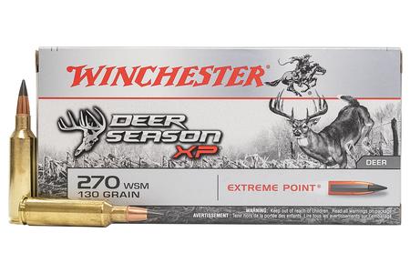 270 WSM 130 GR EXTREME POINT POLYMER TIP DEER SEASON XP