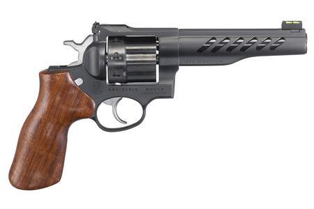 SUPER GP100 357 MAGNUM 5.5` 8 RD HOGUE HARDWOOD GRIP BLACK PVD STAINLESS STEEL