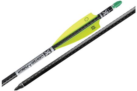 EVO-X CENTER PUNCH CARBON ARROWS, 20`, W/MOLDED ALPHA NOCKS