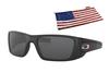 OAKLEY FUEL CELL FLAG COLLECTION WITH MATTE BLACK FRAME AND GRAY LENSES