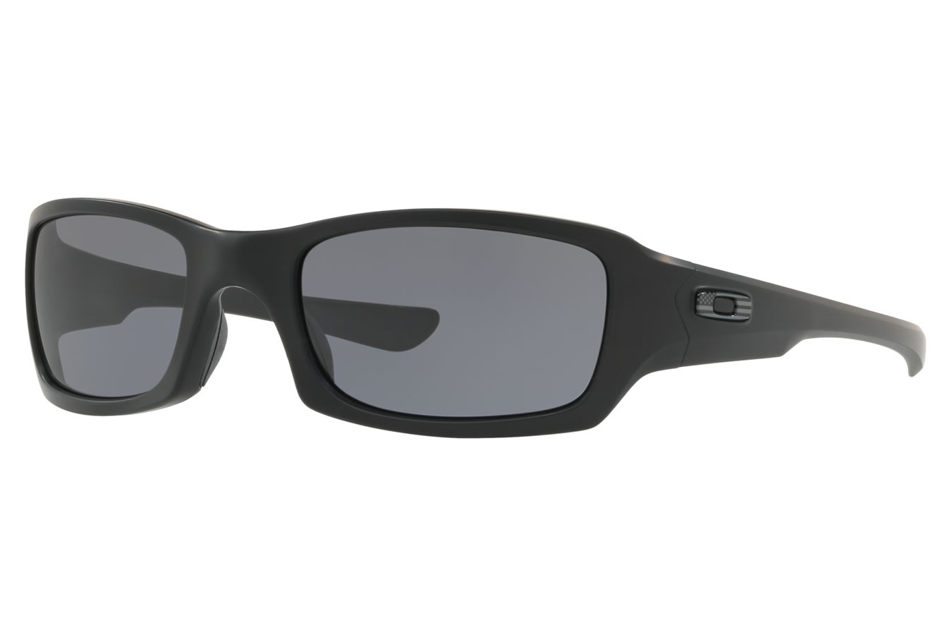 Oakley Fives Squared Black Flag Collection with Matte Black Frame and Warm Gray Lenses