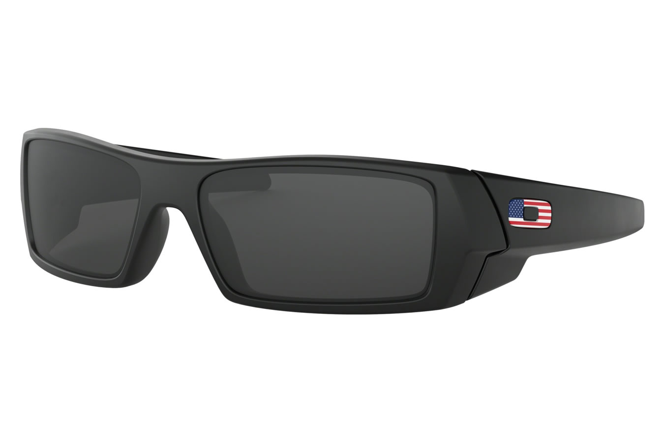 Oakley Gascan Flag Collection Sunglasses with Matte Black Frame and Gray Lenses