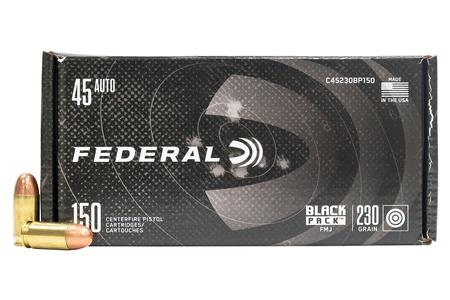 45 AUTO 230 GR FMJ BLACK PACK