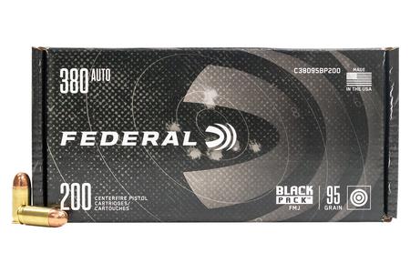 380 AUTO 95 GR FMJ BLACK PACK