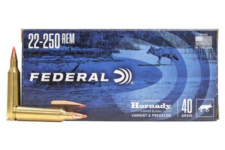 22-250 REM 40 GR HORNADY V-MAX