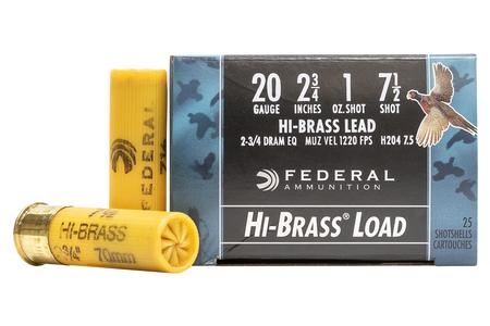 20 GA 2-3/4 IN  2-3/4 DE 1 OZ 7.5 GAME-SHOK HI-BRASS