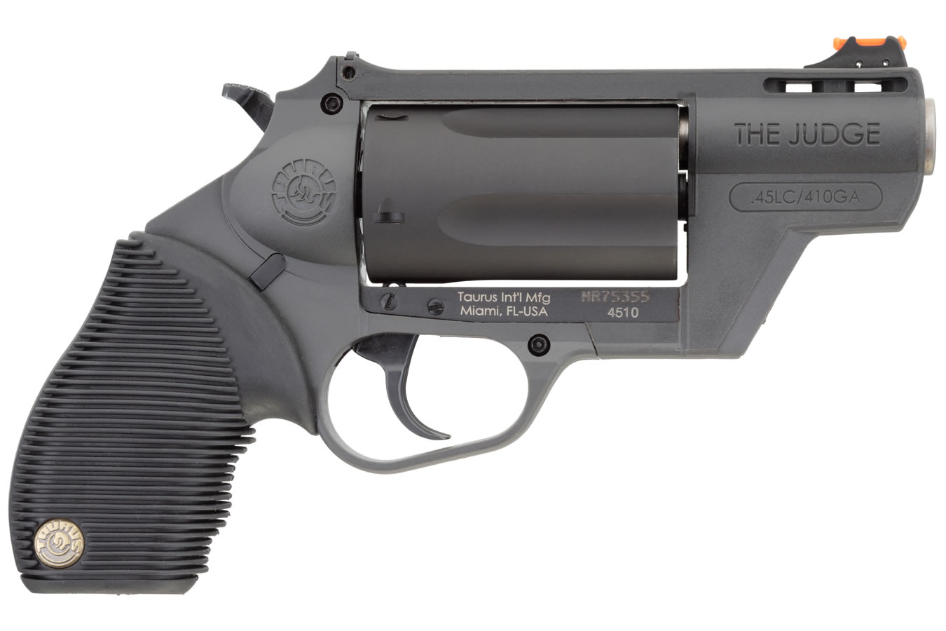 Taurus Judge Public Defender Poly 45 Colt / 410 Gauge Revolver w/ 2.5 inch Barrel and Gray Finish