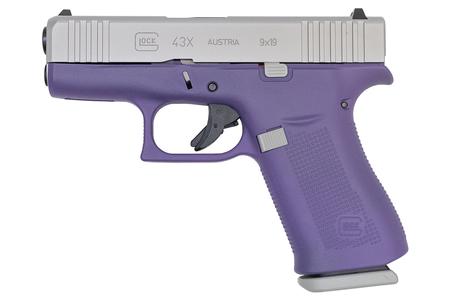 43X 9MM SILVER SLIDE/PURPLE FRAME