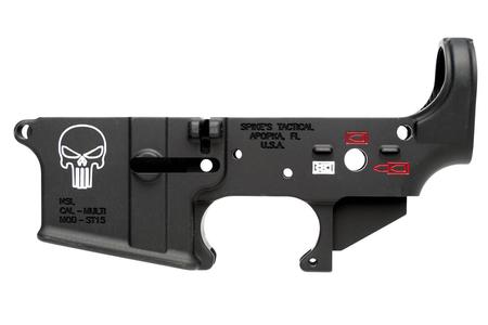 PUNISHER STRIPPED LOWER MULTI CALIBER BLACK FINISH COLOR FILLED