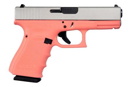 G19 GEN4 9MM PISTOL CERAKOTE SHIMMERING CORAL ALUMINUM FINISH