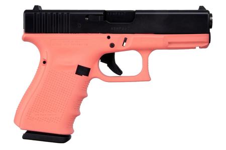 19 GEN4 9MM PISTOL WITH CERAKOTE CORAL FINISH