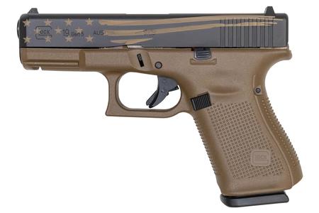 19 GEN5 9MM 4 BBL FDE DISTRESSED FLAG